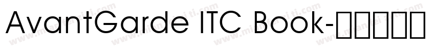 AvantGarde ITC Book字体转换